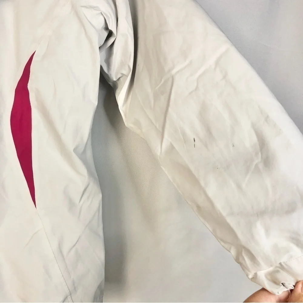 The North Face White & Hot‎ Pink Double Layer Ski Winter Jacket M